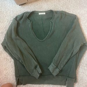 Green free people sweater size small like new